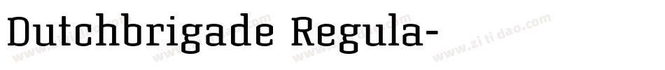 Dutchbrigade Regula字体转换